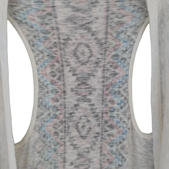 Anthropologie Penelope Project Long Open Cardigan/Ruana/Sleeveless Duster- Boho - Picture 7 of 8